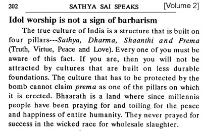 Sai Baba on Bharat and peacefulness