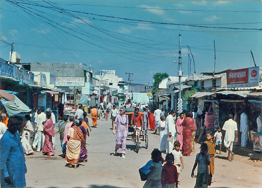 Shopping stree in Parthi village