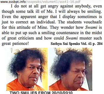 Sai Baba on happiness and smiling
